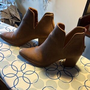 Sun + Stone Brown Ankle Booties